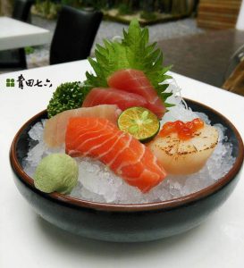 29 青田七六menu-生魚片定食